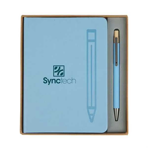 Manhattan II Gift Set w/ Magnetic Journal & Recycled Pen - Manhattan II Gift Set w/ Magnetic Journal & Recycled Pen - Image 4 of 7