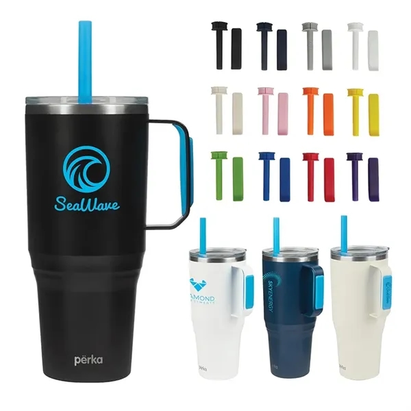 Perka® Portofino 36 oz. Double Wall Recycled Stainless St... - Perka® Portofino 36 oz. Double Wall Recycled Stainless St... - Image 1 of 1