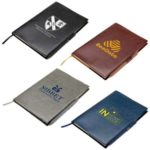 Conclave Refillable Leatherette Journal with Pen - Conclave Refillable Leatherette Journal with Pen - Image 0 of 4