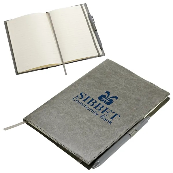 Conclave Refillable Leatherette Journal with Pen