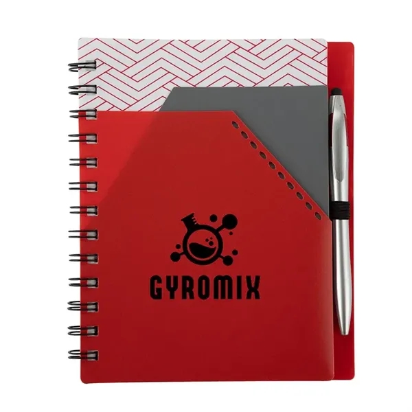 Trapezoid Junior Notebook w/ Stylus Pen - Trapezoid Junior Notebook w/ Stylus Pen - Image 6 of 12