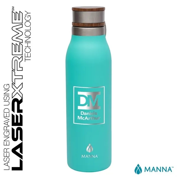 Manna™ 18 oz. Ascend Stainless Steel Water Bottle w/ Acac... - Manna™ 18 oz. Ascend Stainless Steel Water Bottle w/ Acac... - Image 2 of 4