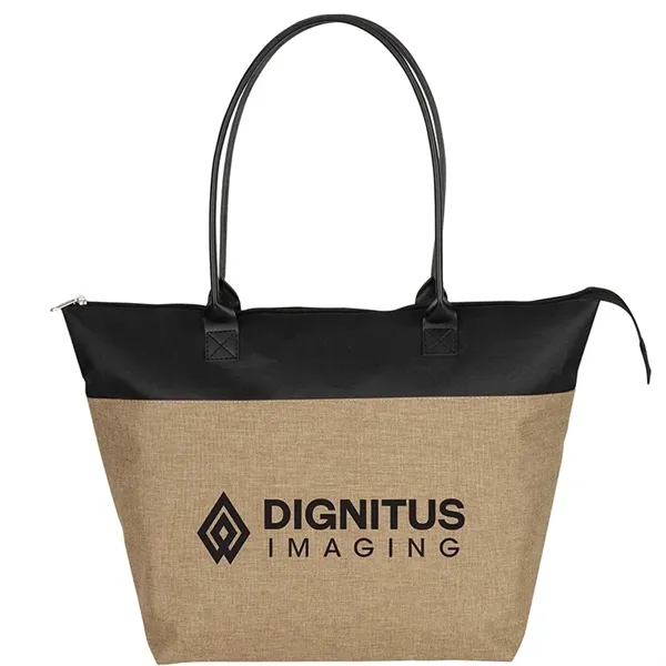 Abigail Two-Tone Tote Bag - Abigail Two-Tone Tote Bag - Image 1 of 8