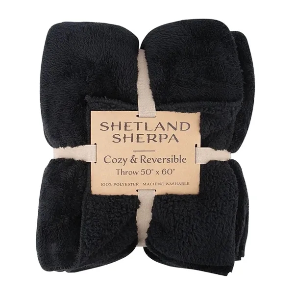 Shetland Sherpa 50 x 60 Reversible Blanket - Shetland Sherpa 50 x 60 Reversible Blanket - Image 1 of 36