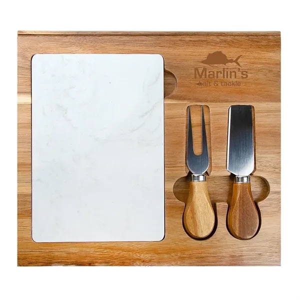 Carson 4-Piece Acacia Wood Cheese Set - Carson 4-Piece Acacia Wood Cheese Set - Image 0 of 7