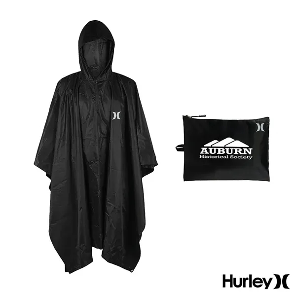 Custom Hurley® Rain Poncho With Travel Carrier