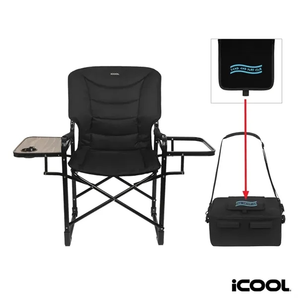 Custom iCOOL Twin Peaks Deluxe Camping Chair With 18-Can Cooler
