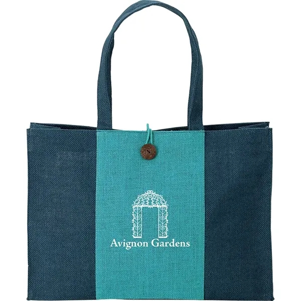 Custom Charlotte Natural Jute Tote