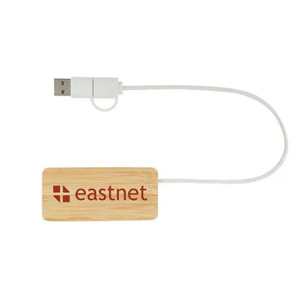 Custom Douglas Bamboo Dual USB Hub