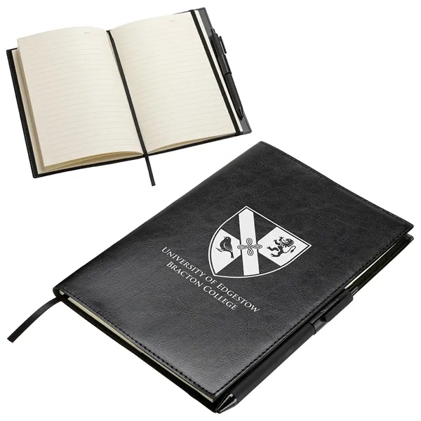 Custom Conclave Refillable Leatherette Journal with Pen