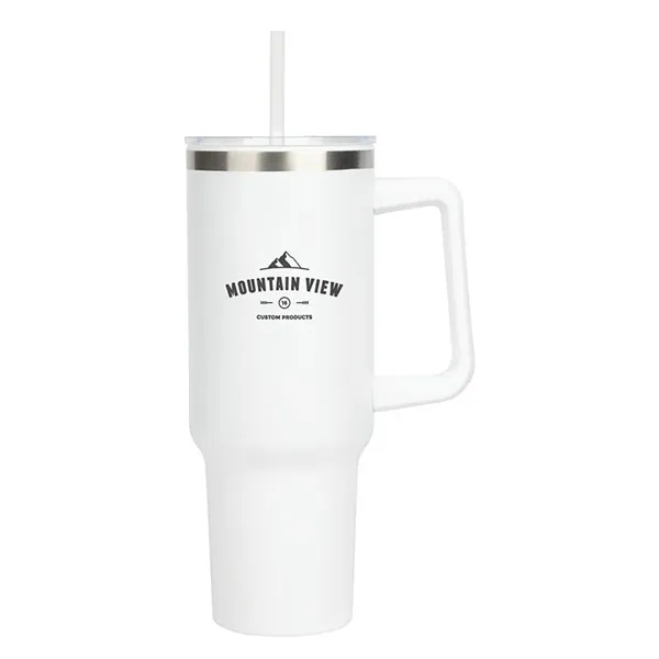 Izzy 40 oz. Steel/PP Liner Travel Mug - Izzy 40 oz. Steel/PP Liner Travel Mug - Image 9 of 11