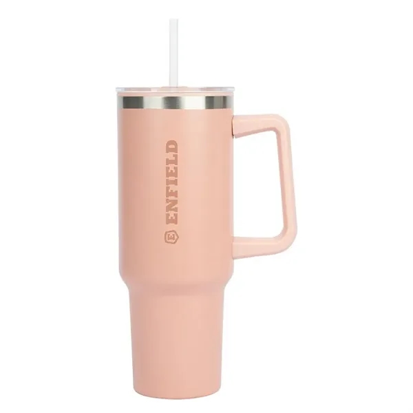Izzy 40 oz. Steel/PP Liner Travel Mug - Izzy 40 oz. Steel/PP Liner Travel Mug - Image 10 of 11
