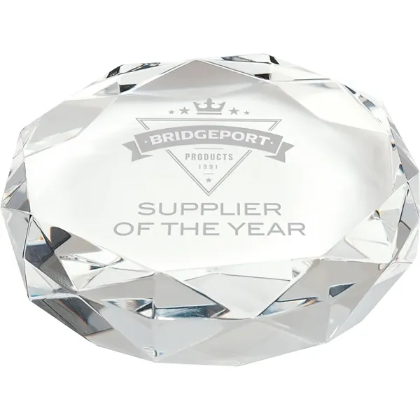 Rimini Gem Cut Crystal Paperweight - Rimini Gem Cut Crystal Paperweight - Image 0 of 1