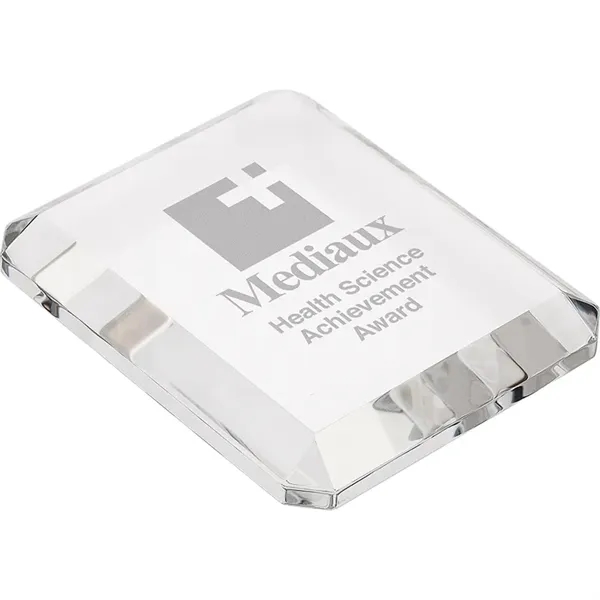 Prato Rectangle Crystal Paperweight - Prato Rectangle Crystal Paperweight - Image 1 of 6