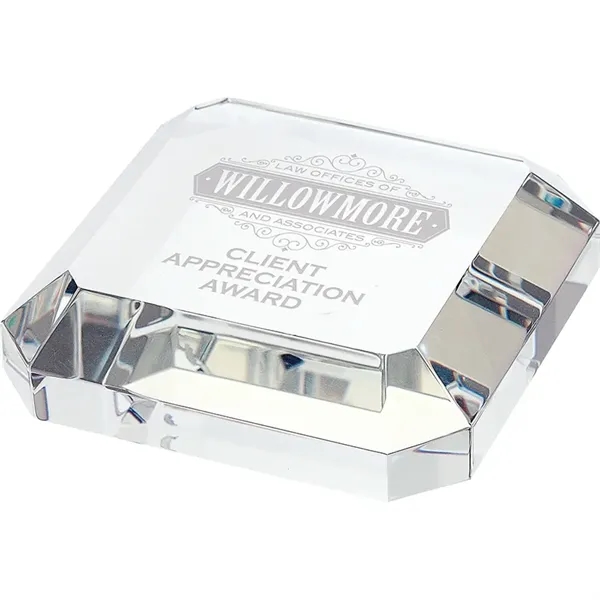 Taranto Square Crystal Paperweight - Taranto Square Crystal Paperweight - Image 1 of 2