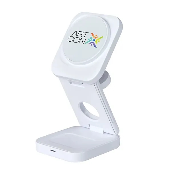 Seth 3-in-1 15W Wireless Charging Station - Seth 3-in-1 15W Wireless Charging Station - Image 1 of 1