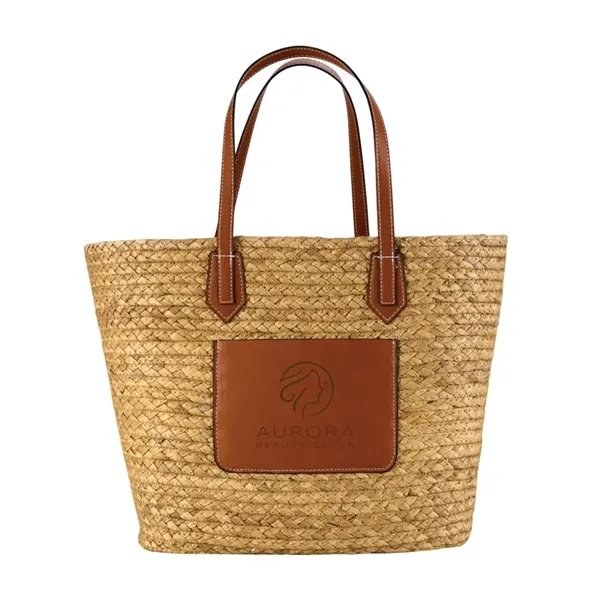 Akena Natural Hyacinth Grass Tote - Akena Natural Hyacinth Grass Tote - Image 1 of 11