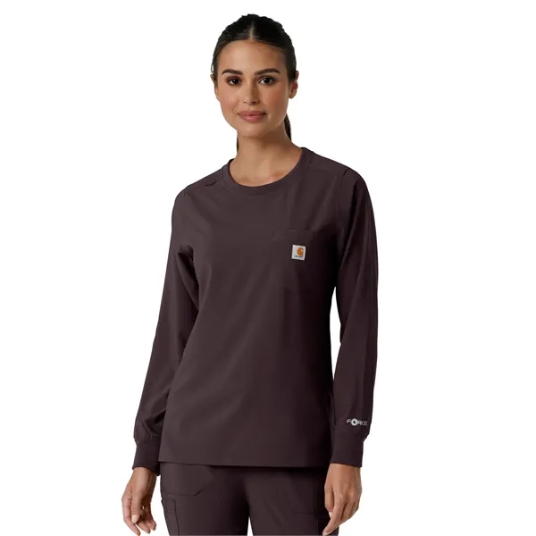 Carhartt Scrubs - Women's One-Pocket Crew Neck Long Sleev... - Carhartt Scrubs - Women's One-Pocket Crew Neck Long Sleev... - Image 4 of 20
