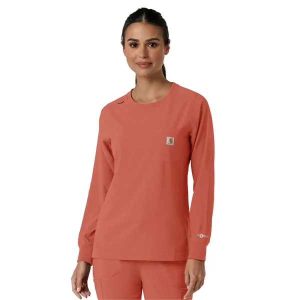 Carhartt Scrubs - Women's One-Pocket Crew Neck Long Sleev... - Carhartt Scrubs - Women's One-Pocket Crew Neck Long Sleev... - Image 7 of 20