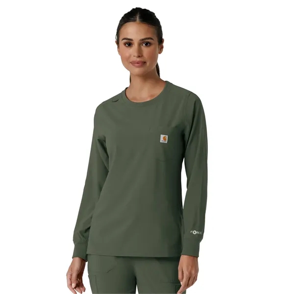 Carhartt Scrubs - Women's One-Pocket Crew Neck Long Sleev... - Carhartt Scrubs - Women's One-Pocket Crew Neck Long Sleev... - Image 12 of 20