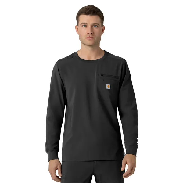 Carhartt Scrubs - Men's Two-Pocket Crew Neck Long Sleeve ... - Carhartt Scrubs - Men's Two-Pocket Crew Neck Long Sleeve ... - Image 0 of 10