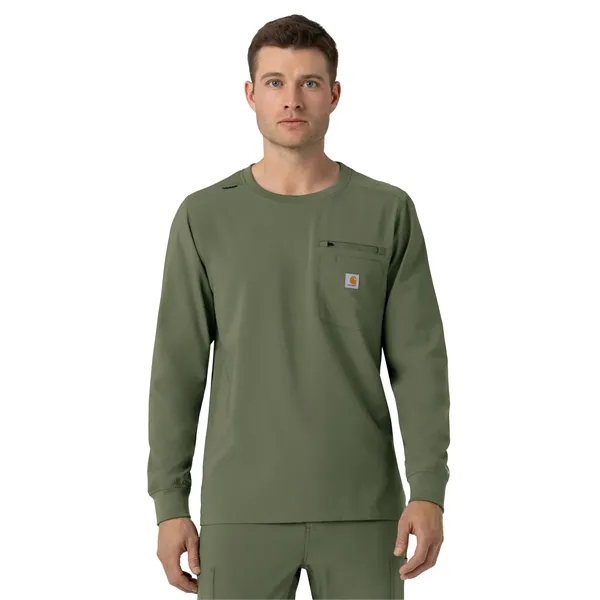 Carhartt Scrubs - Men's Two-Pocket Crew Neck Long Sleeve ... - Carhartt Scrubs - Men's Two-Pocket Crew Neck Long Sleeve ... - Image 6 of 10