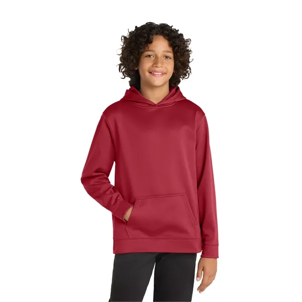 Sport-Tek Youth Sport-Wick Fleece Hooded Pullover. - Sport-Tek Youth Sport-Wick Fleece Hooded Pullover. - Image 10 of 29