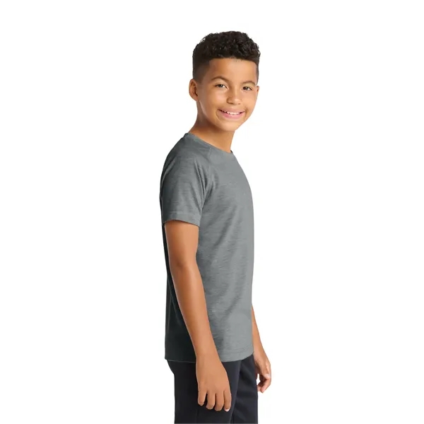 Sport-Tek Youth PosiCharge Tri-Blend Wicking Raglan Tee. - Sport-Tek Youth PosiCharge Tri-Blend Wicking Raglan Tee. - Image 7 of 24