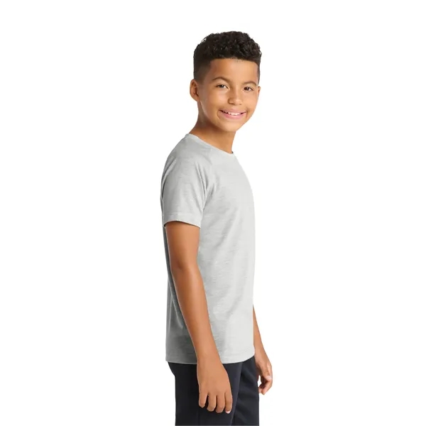 Sport-Tek Youth PosiCharge Tri-Blend Wicking Raglan Tee. - Sport-Tek Youth PosiCharge Tri-Blend Wicking Raglan Tee. - Image 12 of 24