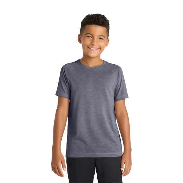 Sport-Tek Youth PosiCharge Tri-Blend Wicking Raglan Tee. - Sport-Tek Youth PosiCharge Tri-Blend Wicking Raglan Tee. - Image 14 of 24