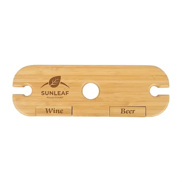 Custom Temecula 3-Piece Bamboo Wine Caddy