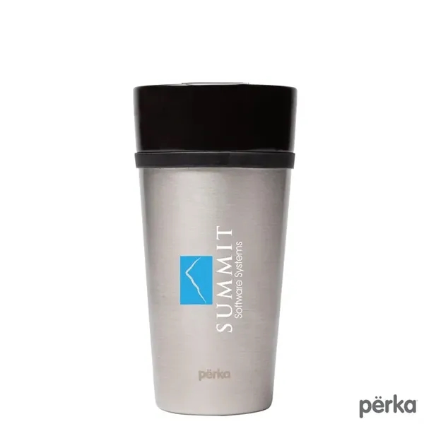 Perka® Linden 14 oz. Double Wall Ceramic Tumbler w/ Stain...