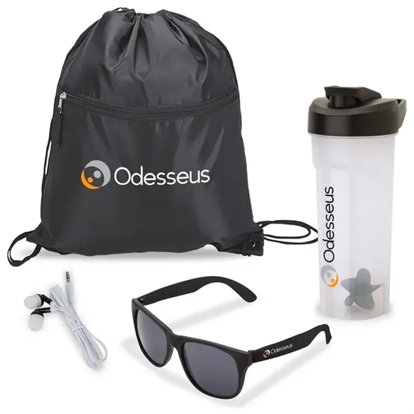 Custom Athletic 4-Piece Fitness Gift Set