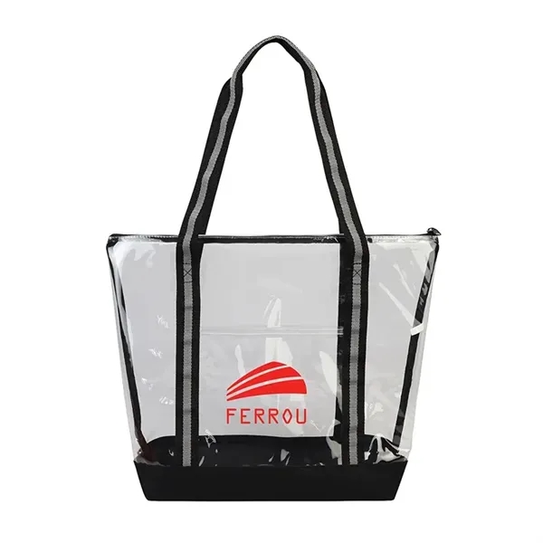 Custom Capitola Clear TPU Zippered Tote