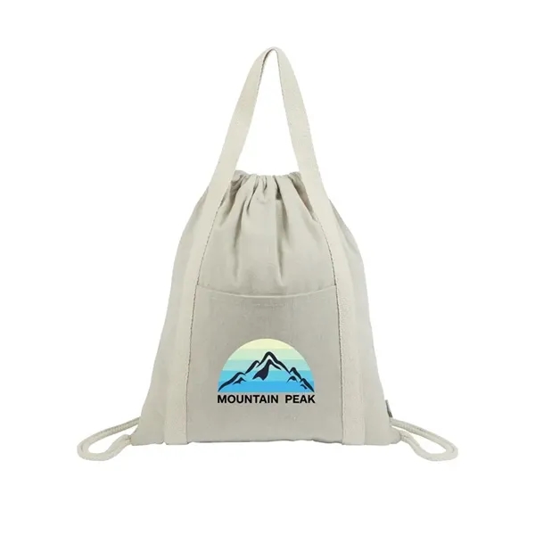 Custom Renew II 9 oz. Recycled Cotton Drawstring Bag