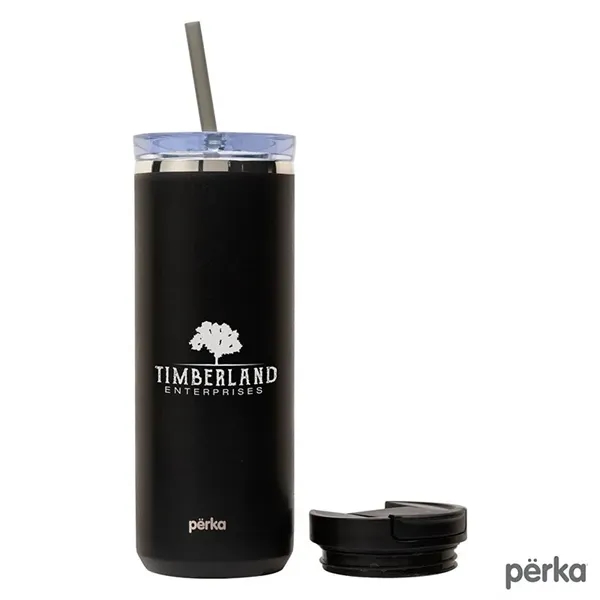 Custom Perka® Trent 18 oz. Double Wall, Stainless Steel Hot/Cold...