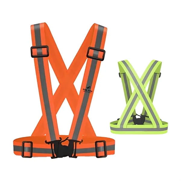 Adjustable Reflective Safety Running Hi Vis Cross Belt - Adjustable Reflective Safety Running Hi Vis Cross Belt - Image 0 of 7