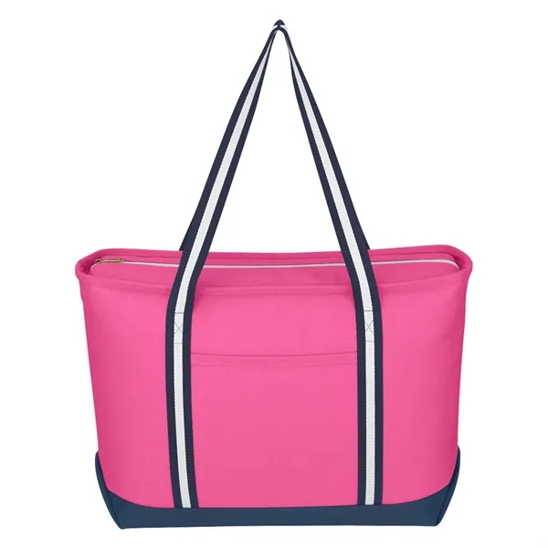 Large Cotton Canvas Admiral Tote Bag - Large Cotton Canvas Admiral Tote Bag - Image 18 of 25