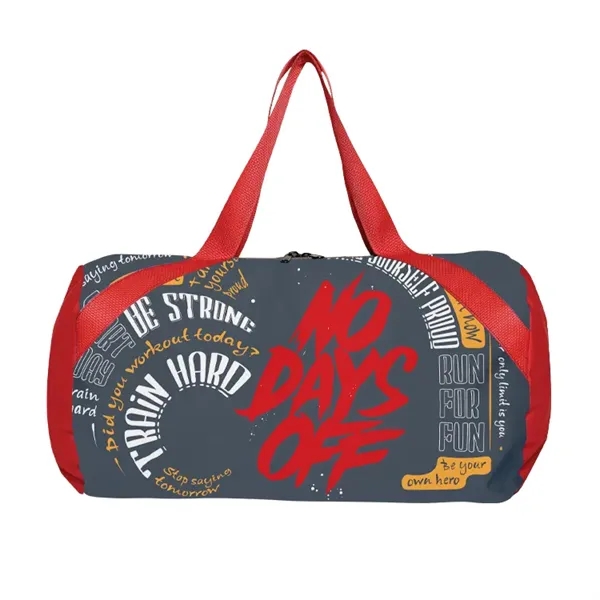 Round Duffel Bag- Full Color-Sewn in the USA - Round Duffel Bag- Full Color-Sewn in the USA - Image 17 of 21