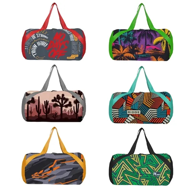 Round Duffel Bag- Full Color-Sewn in the USA - Round Duffel Bag- Full Color-Sewn in the USA - Image 18 of 21