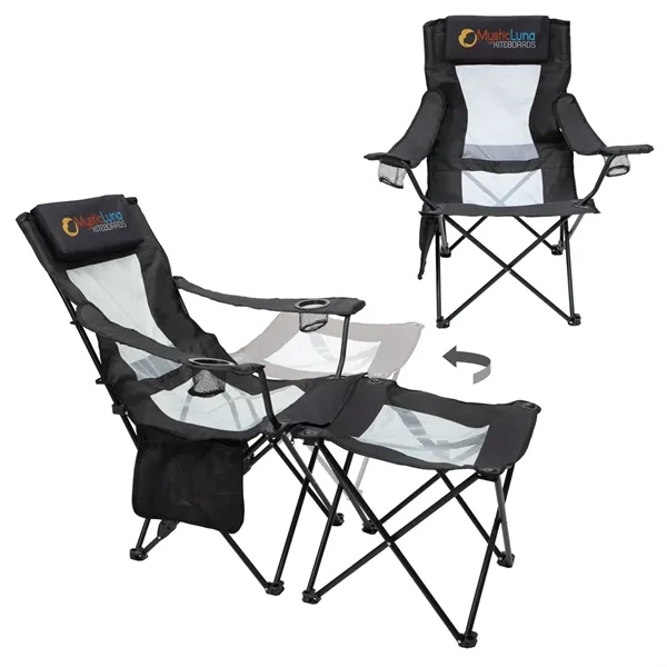 2-in-1 Mesh Adirondack Chair and Table - 2-in-1 Mesh Adirondack Chair and Table - Image 0 of 3