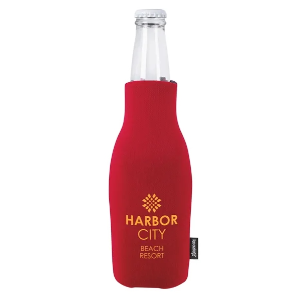 Koozie® Zip-Up Bottle Cooler with Opener - Koozie® Zip-Up Bottle Cooler with Opener - Image 1 of 3