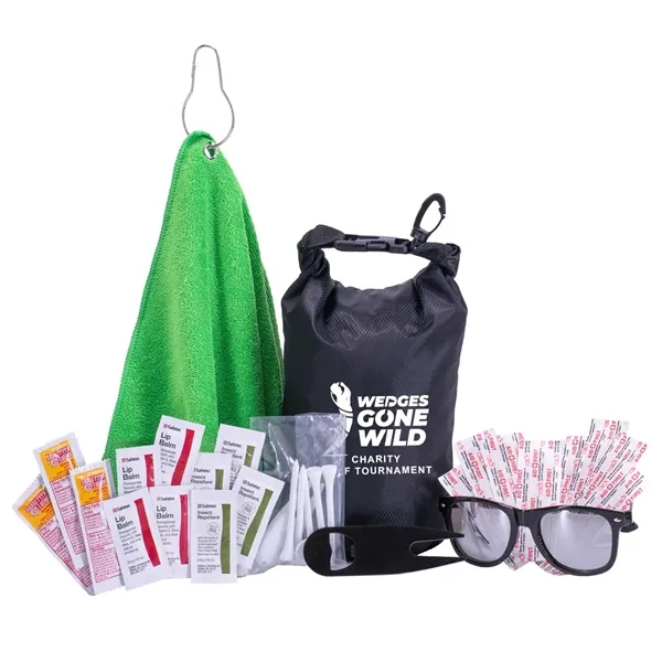Custom 30 Piece Golf Kit in Deluxe Dry Bag