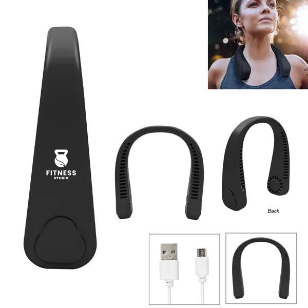 Hands-Free Rechargeable Neck Fan - Hands-Free Rechargeable Neck Fan - Image 0 of 2