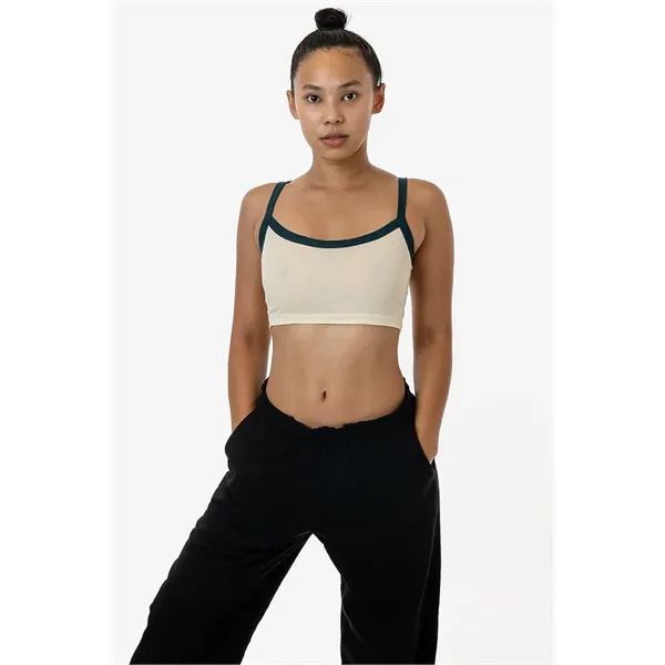 Women's Poly Cotton Crop Spaghetti Tank - Women's Poly Cotton Crop Spaghetti Tank - Image 3 of 5