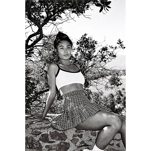 Women's Poly Cotton Crop Spaghetti Tank - Women's Poly Cotton Crop Spaghetti Tank - Image 4 of 5