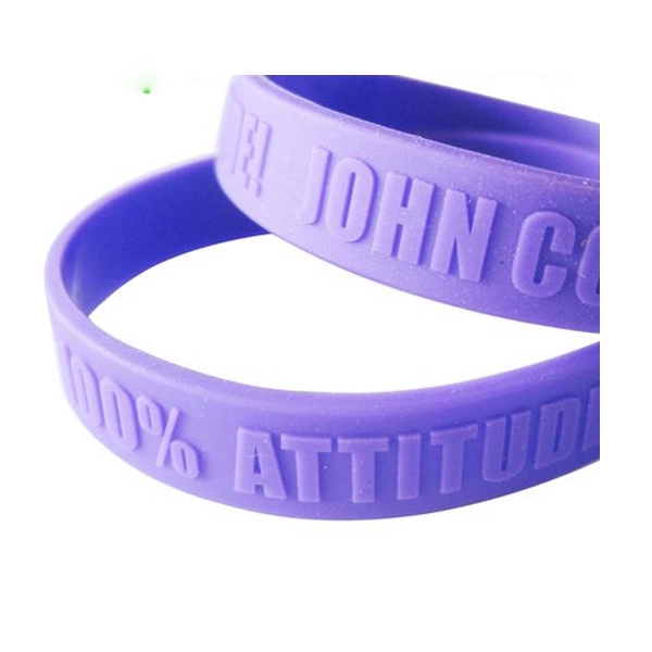 Embossed Silicone Wristbands/ Bracelet - Embossed Silicone Wristbands/ Bracelet - Image 0 of 4