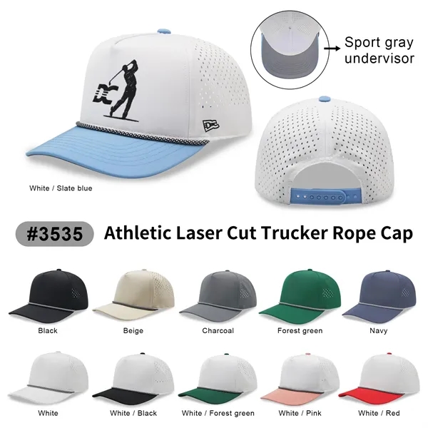 Atlethic laser cut trucker rope cap - Atlethic laser cut trucker rope cap - Image 0 of 78