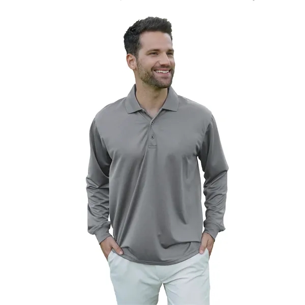 Omega Long Sleeve Solid Mesh Tech Polo - Omega Long Sleeve Solid Mesh Tech Polo - Image 5 of 24