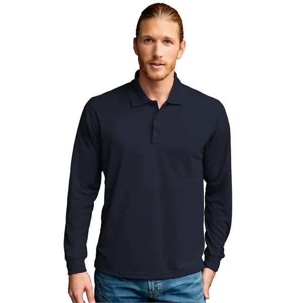Omega Long Sleeve Solid Mesh Tech Polo - Omega Long Sleeve Solid Mesh Tech Polo - Image 10 of 24